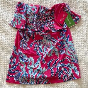 NWT Lilly Pulitzer Wiley Tube Top Size M
